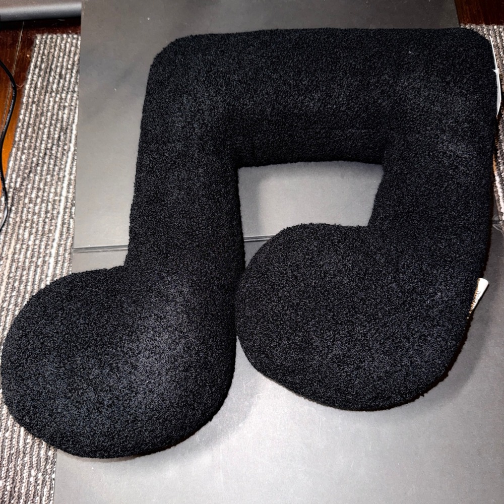 Teen Home Music Note Decorative Pillow Unisex 15x15 Black NEW Boucle Textured